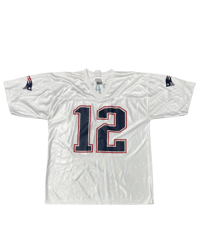 NFL White New England Patriots Tom Brady #12 Football Jersey
