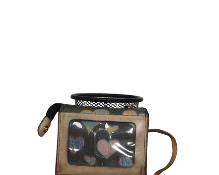 Dooney & Bourke Multi-colored Heart Print Zip Pouch Bag