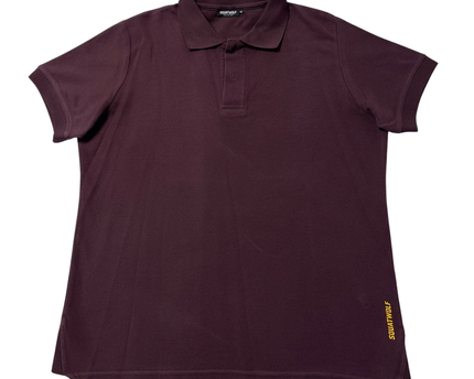SQUATWOLF Burgundy Logo Polo Shirt
