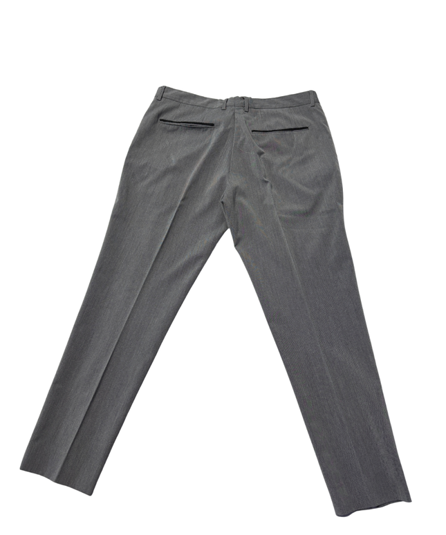 Zara Man Grey Slim Fit Tapered Dress Pants