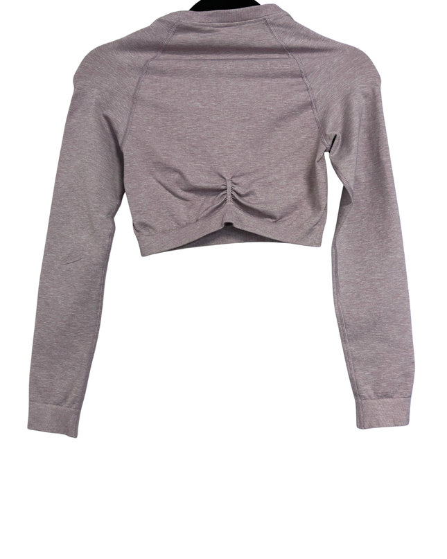 Gymshark Purple Long Sleeve Seamless Crop Top