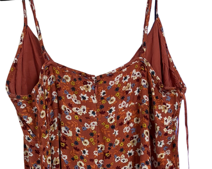 Aeropostale Terracotta Floral Cami Mini Dress