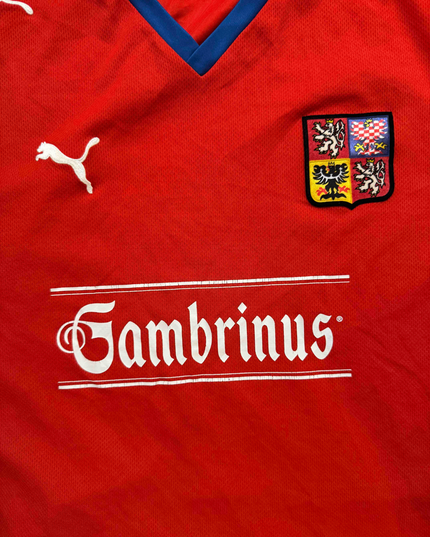 Puma Czech Republic Gambrinus Sponsor Football Jersey - M