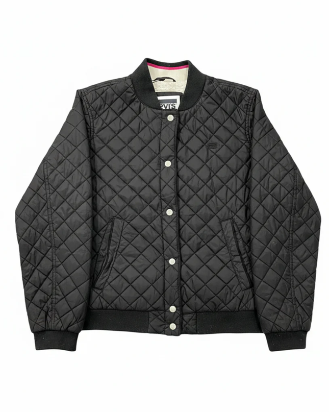 Levi's Black Quilted Sherpa-Lined Bomber Jacket
