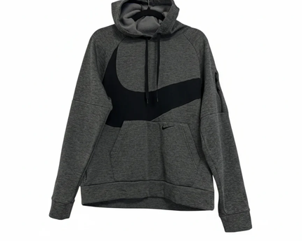 Nike Gray Therma-FIT Swoosh Graphic Hoodie
