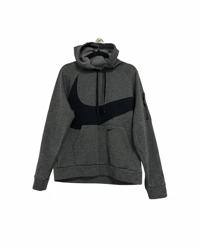 Nike Gray Therma-FIT Swoosh Graphic Hoodie