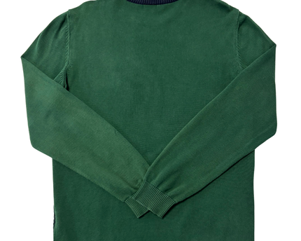 U.S. Polo Assn. Green Textured Knit Crewneck Sweater