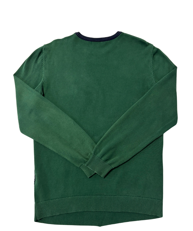 U.S. Polo Assn. Green Textured Knit Crewneck Sweater