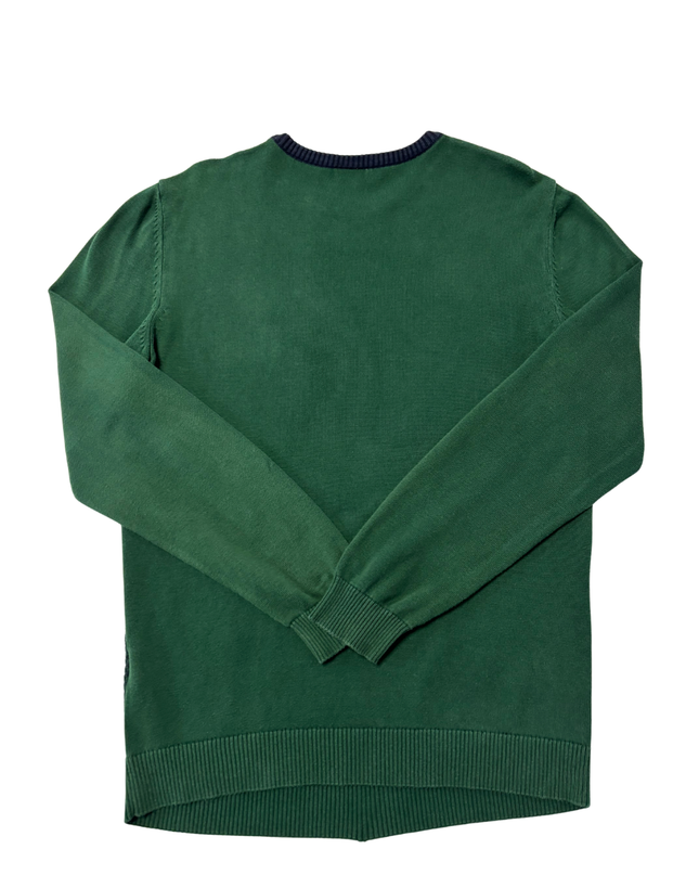 U.S. Polo Assn. Green Textured Knit Crewneck Sweater