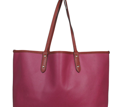 Coach Pink Pebbled Leather City Tote Bag
