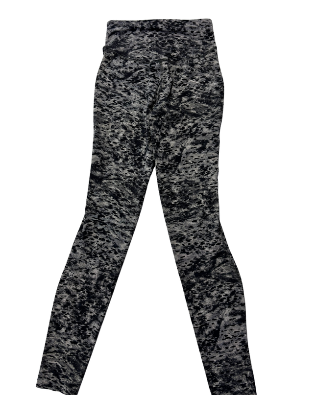 Lululemon Grey/Black Abstract Patterned High-Rise Leggings