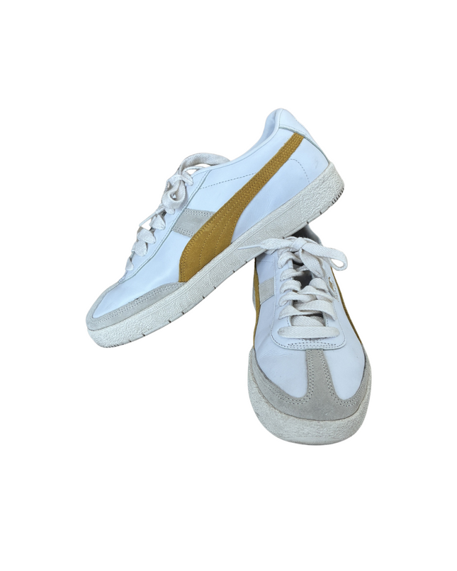 Puma Oslo-City Archive Heritage Sneakers | White & Mustard | EU 42.5