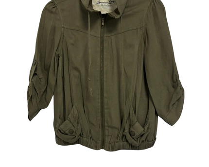 American Rag Cie Olive Green Lightweight Zip-Up Utility Jacket