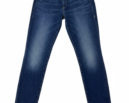 True Religion Blue Halle Mid Rise Super Skinny Jeans