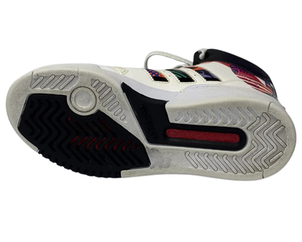 Adidas White Drop Step High Graphic Sneakers