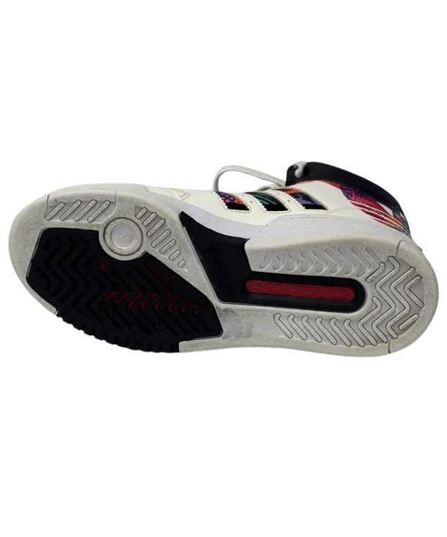 Adidas White Drop Step High Graphic Sneakers