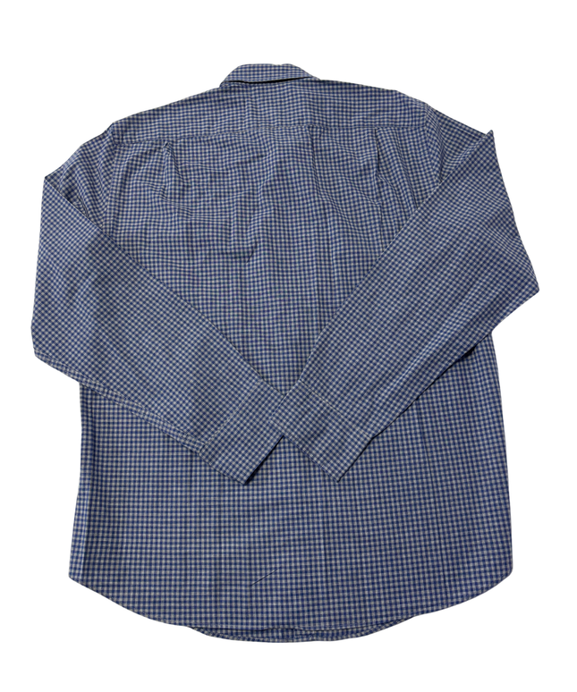 J.Crew Blue Gingham Heathered Cotton Button-Down Shirt