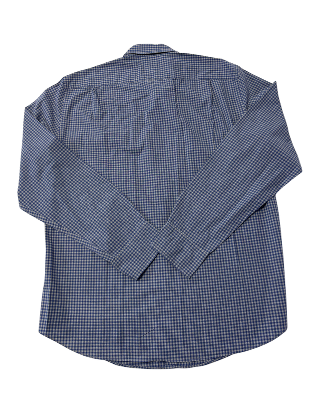 J.Crew Blue Gingham Heathered Cotton Button-Down Shirt