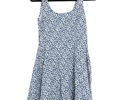 DON'T CALL ME Jennyfer Blue and White Floral Skater Dress