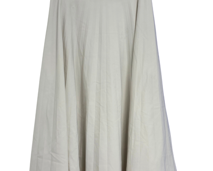 Stradivarius Beige Flared Midi Skirt
