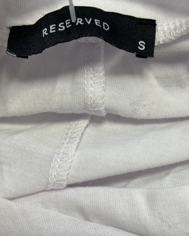 Reserved White Oversized T-Shirt Dress W/Tags