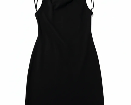 Forever 21 Black Criss-Cross Open Back Bodycon Mini Dress