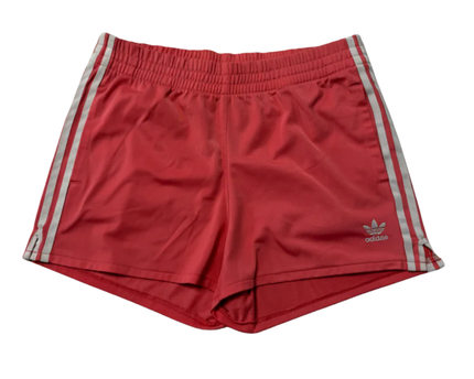 Adidas Pink 3-Stripe Athletic Shorts
