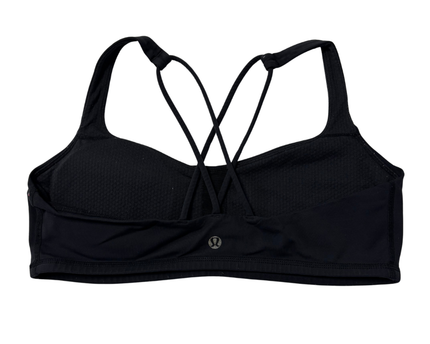 Lululemon Black Criss-Cross Strappy Sports Bra