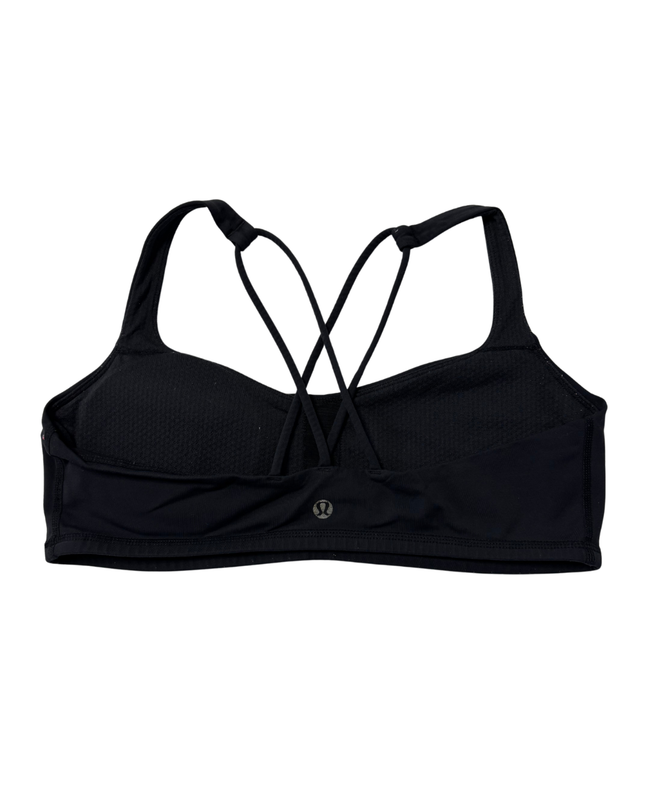 Lululemon Black Criss-Cross Strappy Sports Bra