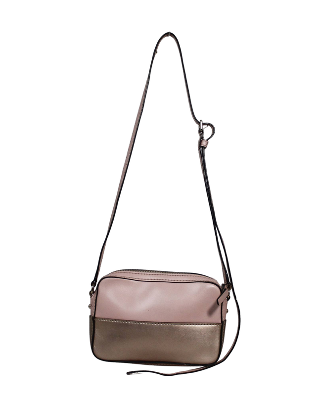 Kate Spade Pink Two-Tone Metallic Crossbody Bag