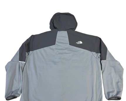The North Face Two-Tone Grey Hooded Hybrid Jacket for Men