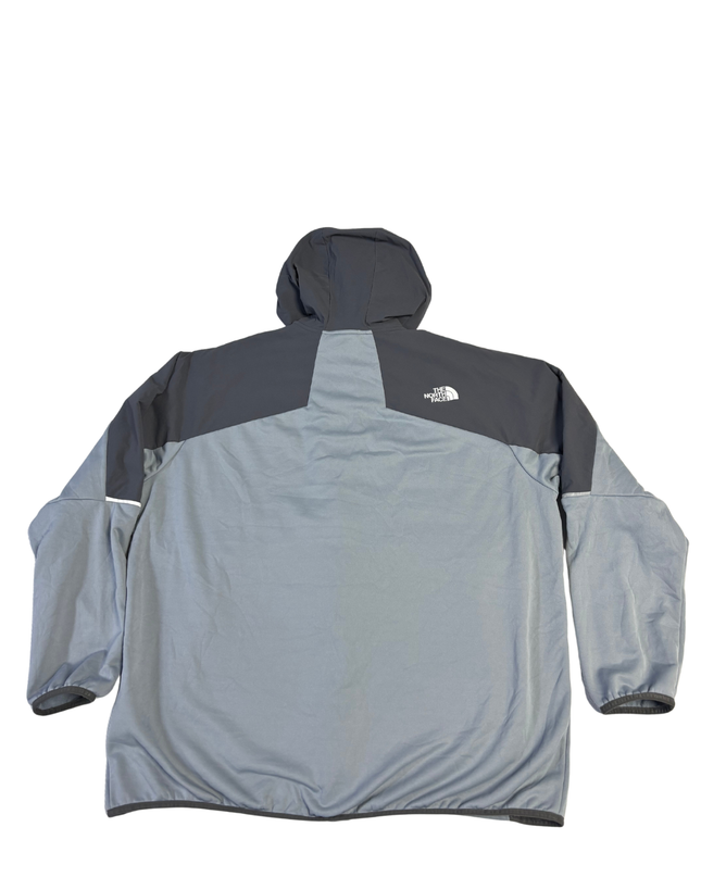 The North Face Two-Tone Grey Hooded Hybrid Jacket for Men