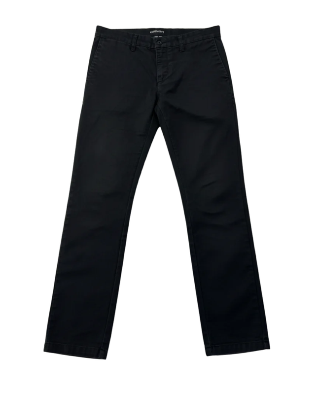 Carhartt WIP Black Sid Pant Slim Fit Chinos