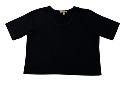 Zara Trafaluc Black Boxy Crop Top