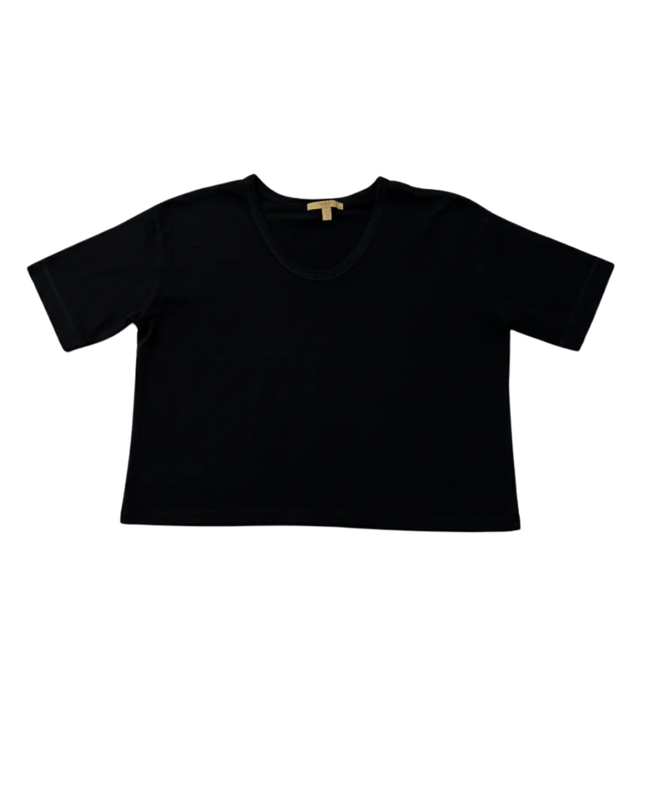 Zara Trafaluc Black Boxy Crop Top