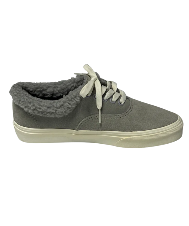 Vans Grey Sherpa-Lined Suede Sneakers