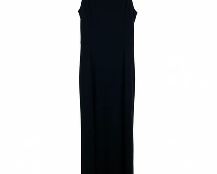 Anthropologie Black Sleeveless Midi Dress with Front Slit