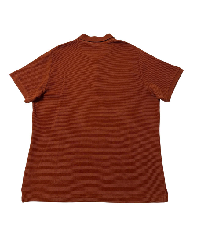 SMOG Rust Ribbed Polo Shirt