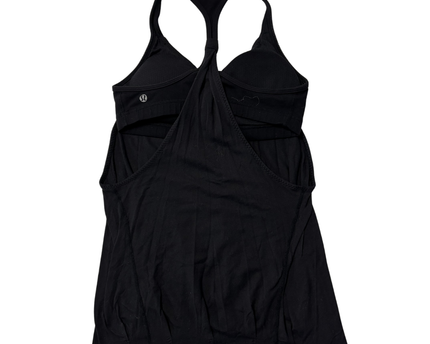 Lululemon Black Pleated Racerback Tank Top