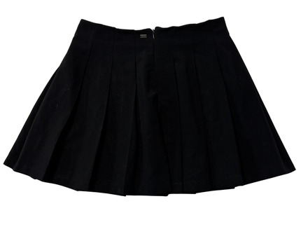 Pull&Bear Pacific Republic Black Pleated Mini Skirt
