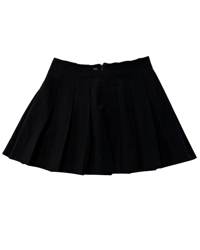 Pull&Bear Pacific Republic Black Pleated Mini Skirt