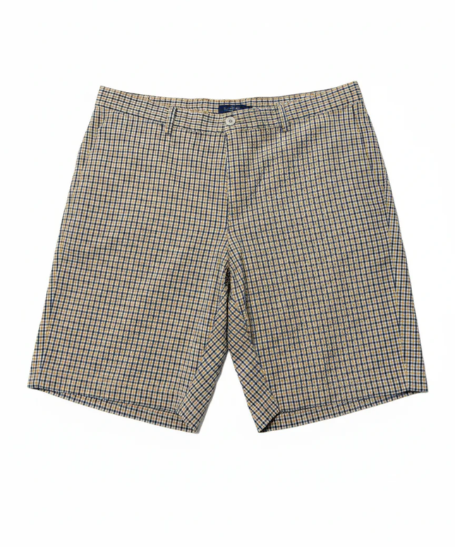 Gagliardi Multicolor Check Cotton Tailored Shorts