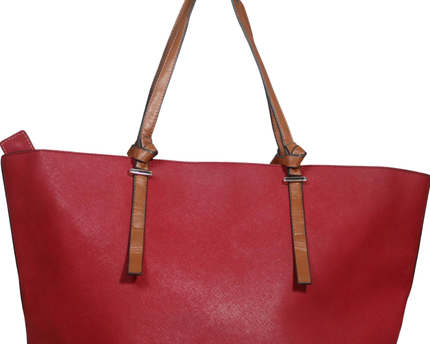 Kate Spade Red Saffiano Leather Tote Bag