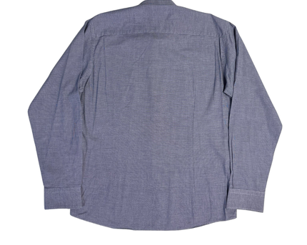Calvin Klein Blue Micro Check Slim Fit Shirt