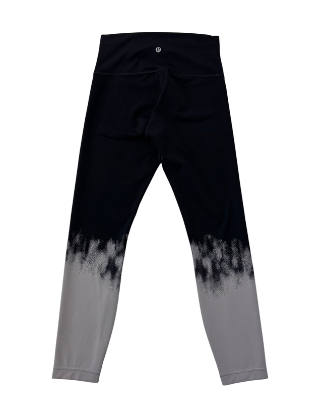 Lululemon Black and Grey Ombre High-Waisted Leggings