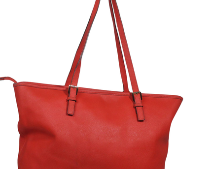 Michael Kors Red Saffiano Leather Tote Bag