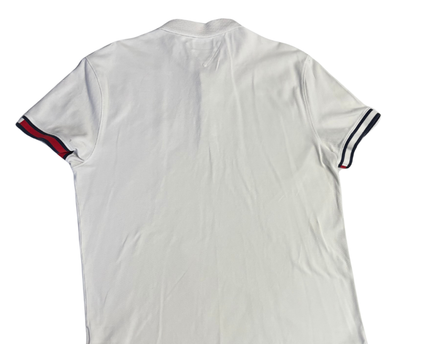 Tommy Jeans White Essential Tipped Piqué Polo Shirt
