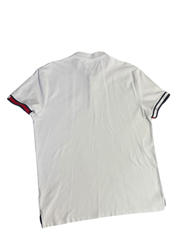 Tommy Jeans White Essential Tipped Piqué Polo Shirt