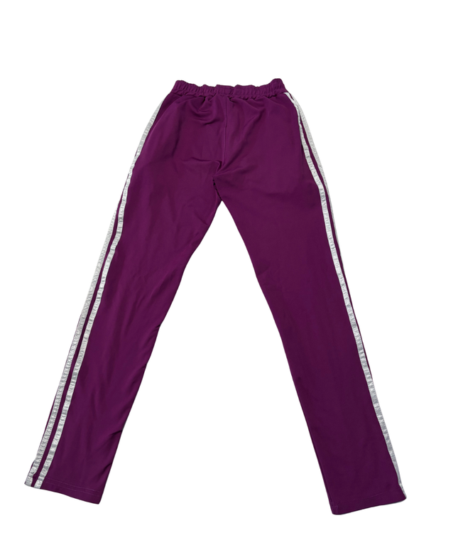 Adidas Purple Trefoil 3-Stripe Track Pants