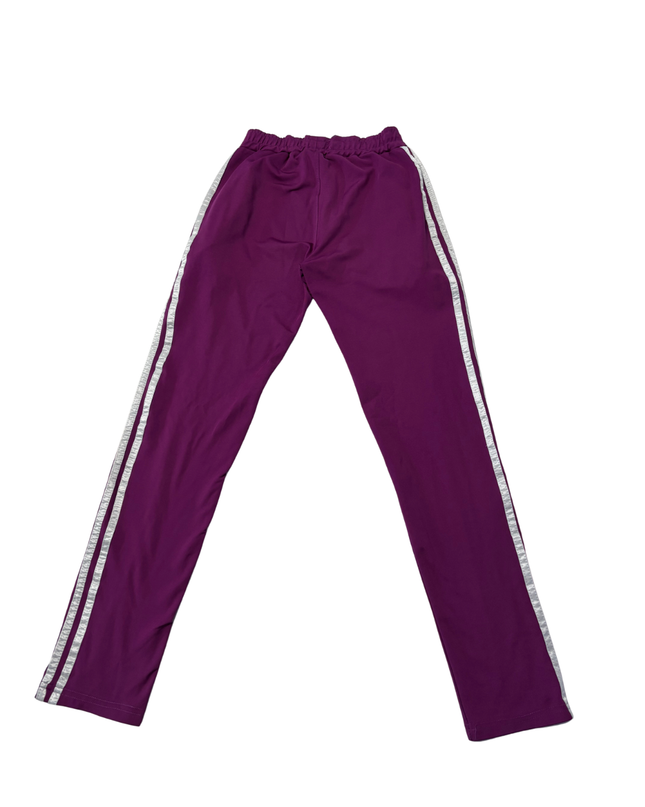 Adidas Purple Trefoil 3-Stripe Track Pants
